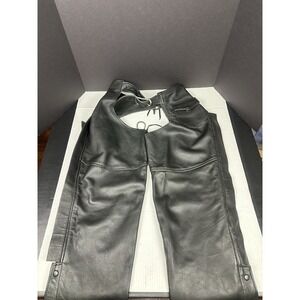 San Diego Leather Jacket Factory Chaps (32) Biker Black USA Made